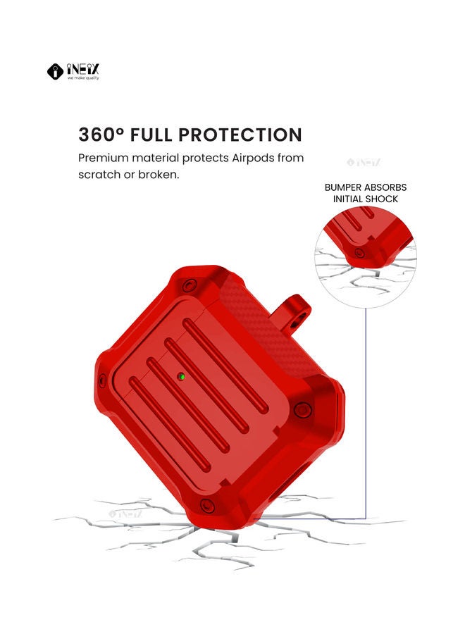 Protective Case Cover With Carabiner For Apple AirPods - Image 2