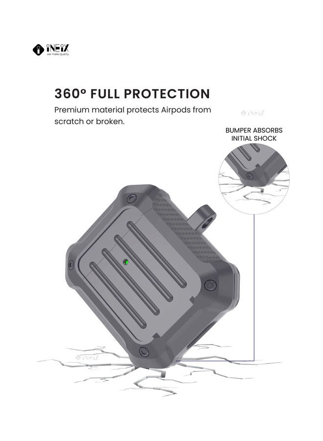 Protective Case Cover With Carabiner For Apple AirPods - Image 2