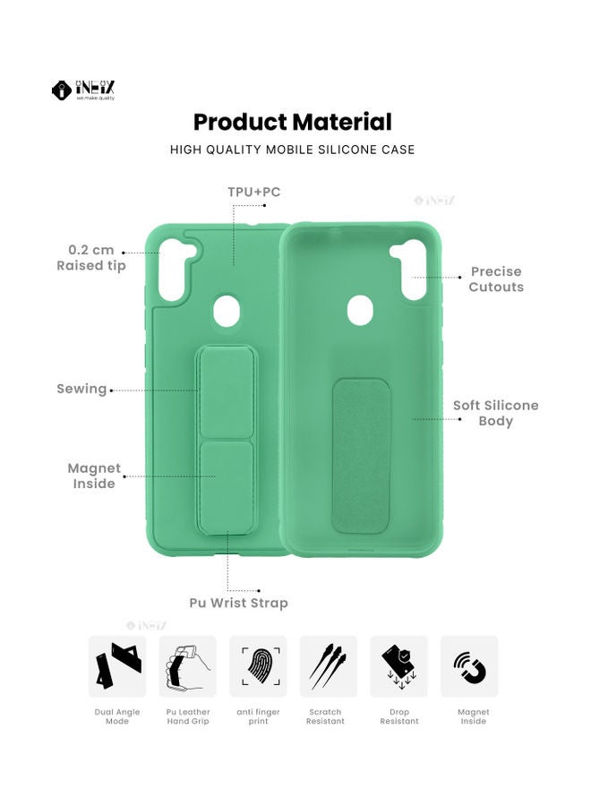 3-In-1 Magnetic Hand Grip Holder Case For Samsung Galaxy M11 - Image 2