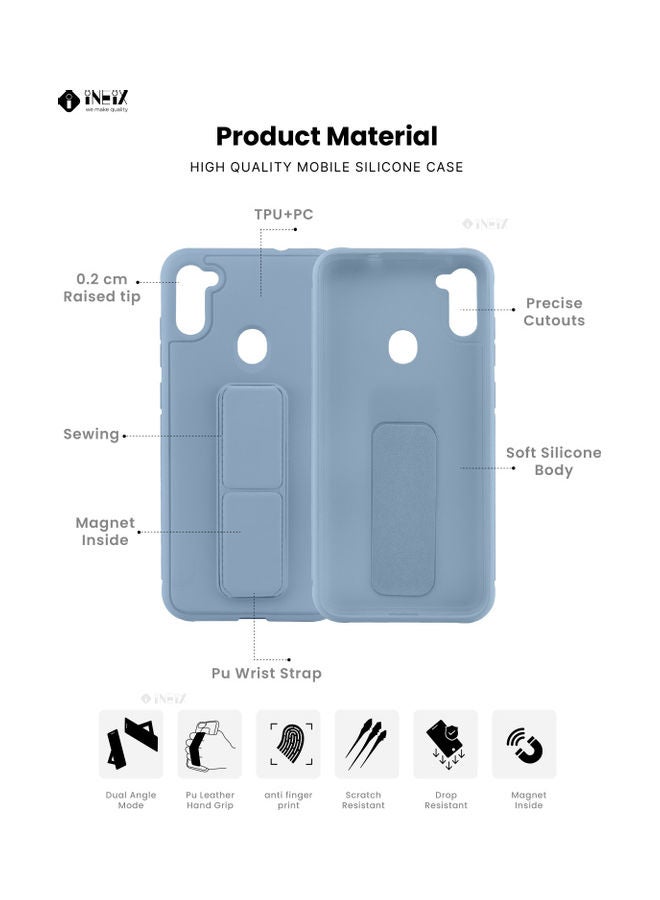 3-In-1 Magnetic Hand Grip Holder Case For Samsung Galaxy M11 - Image 2