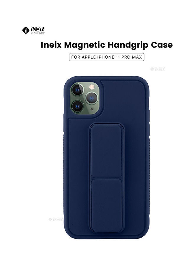 3-in-1 Magnetic Wrist Strap Hand Grip with Stand Case Cover for Apple iPhone 11 Pro Max