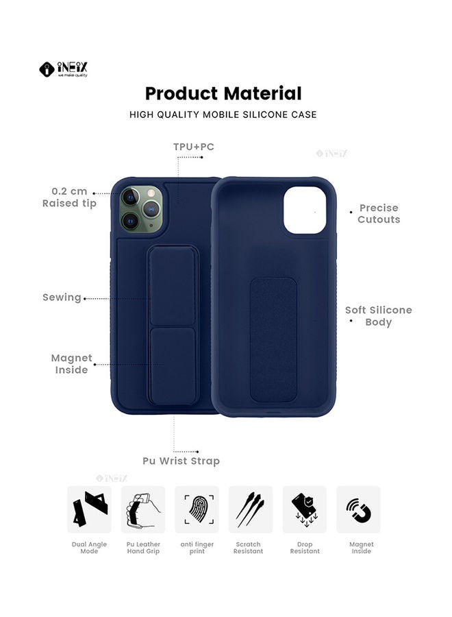 3-in-1 Magnetic Wrist Strap Hand Grip with Stand Case Cover for Apple iPhone 11 Pro Max - Image 2