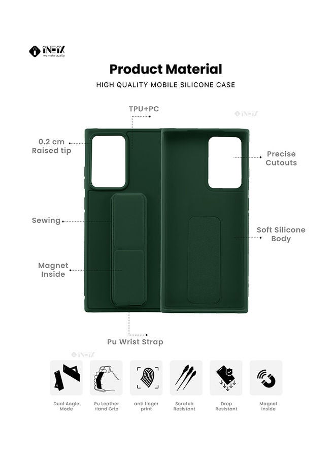 3-in-1 Magnetic Wrist Strap Hand Grip with Stand Case Cover for Samsung Galaxy Note20 Ultra - Image 2