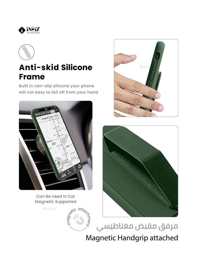 3-in-1 Magnetic Wrist Strap Hand Grip with Stand Case Cover for Samsung Galaxy Note20 Ultra - Image 3