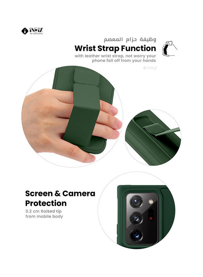 3-in-1 Magnetic Wrist Strap Hand Grip with Stand Case Cover for Samsung Galaxy Note20 Ultra - Image 5