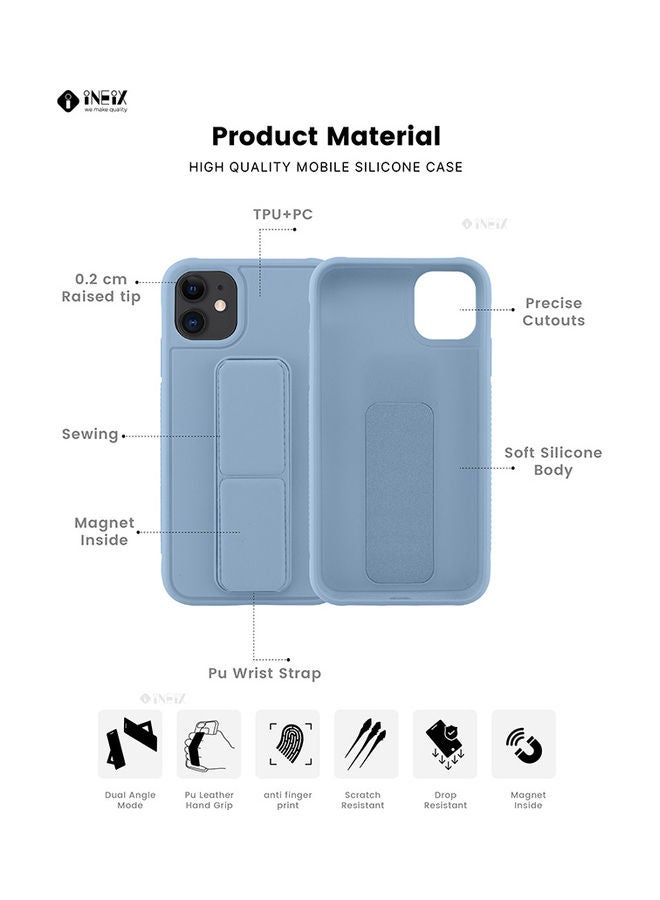 3-in-1 Magnetic Wrist Strap Hand Grip with Stand Case Cover for Apple iPhone 11 - Image 2