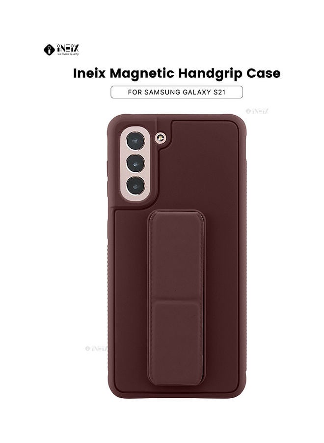 3-in-1 Magnetic Wrist Strap Hand Grip with Stand Case Cover for Samsung Galaxy S21