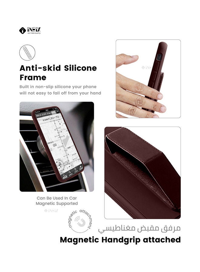 3-in-1 Magnetic Wrist Strap Hand Grip with Stand Case Cover for Samsung Galaxy S21 - Image 3