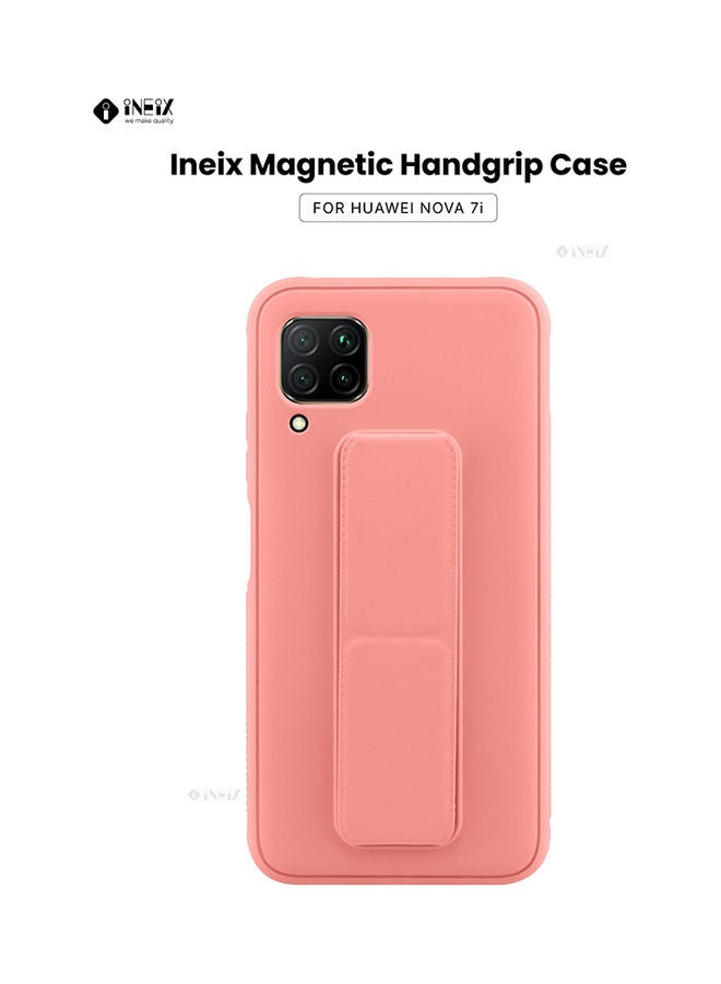 3-in-1 Magnetic Wrist Strap Hand Grip with Stand Case Cover for Huawei Nova 7i