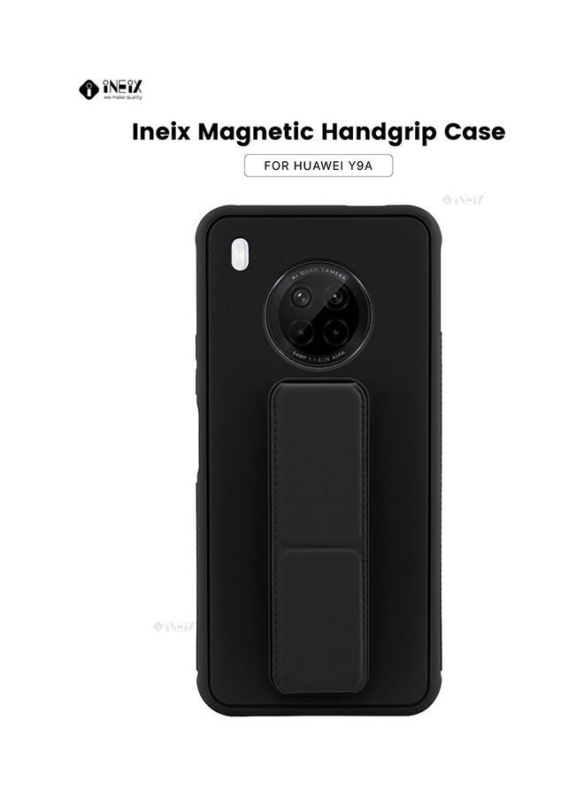 3-in-1 Magnetic Wrist Strap Hand Grip with Stand Case Cover for Huawei Y9A