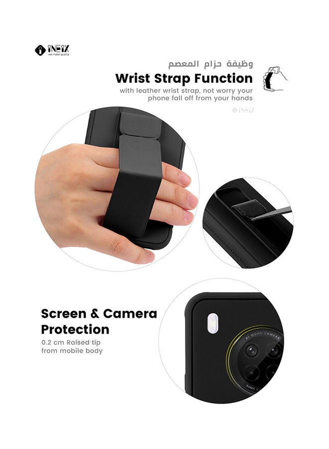 3-in-1 Magnetic Wrist Strap Hand Grip with Stand Case Cover for Huawei Y9A - Image 5