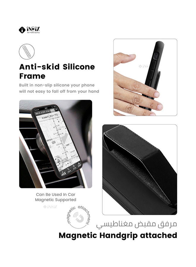 3-in-1 Magnetic Wrist Strap Hand Grip with Stand Case Cover for Samsung Galaxy Note 8 - Image 3