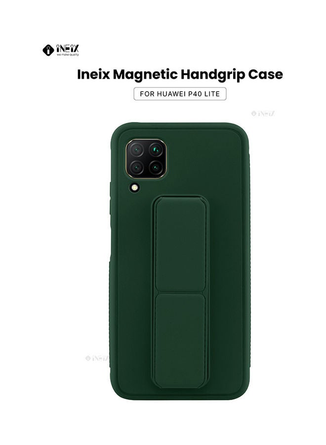 3-in-1 Magnetic Wrist Strap Hand Grip with Stand Case Cover for Huawei P40 Lite