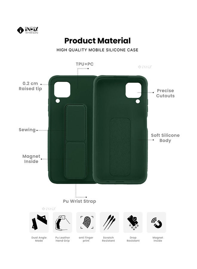 3-in-1 Magnetic Wrist Strap Hand Grip with Stand Case Cover for Huawei P40 Lite - Image 2
