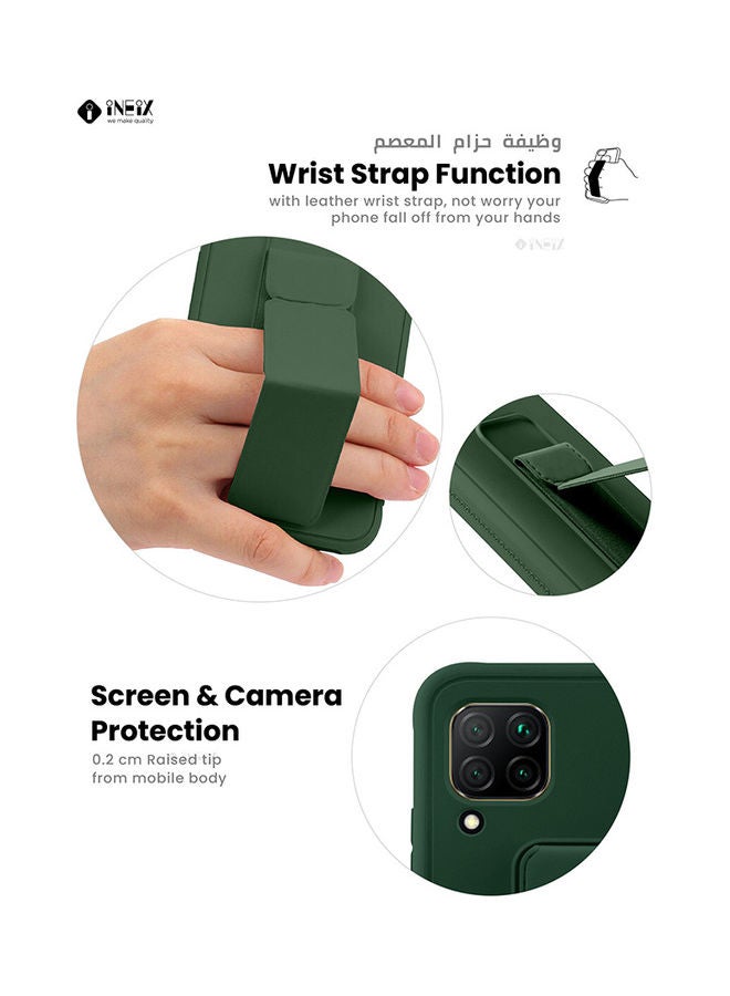 3-in-1 Magnetic Wrist Strap Hand Grip with Stand Case Cover for Huawei P40 Lite - Image 5
