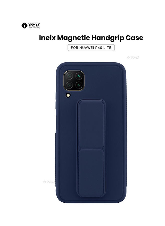 3-in-1 Magnetic Wrist Strap Hand Grip with Stand Case Cover for Huawei P40 Lite