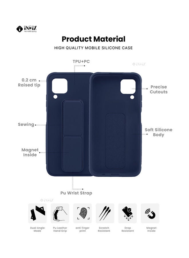 3-in-1 Magnetic Wrist Strap Hand Grip with Stand Case Cover for Huawei P40 Lite - Image 2