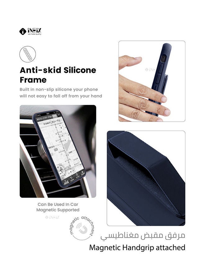 3-in-1 Magnetic Wrist Strap Hand Grip with Stand Case Cover for Huawei P40 Lite - Image 3