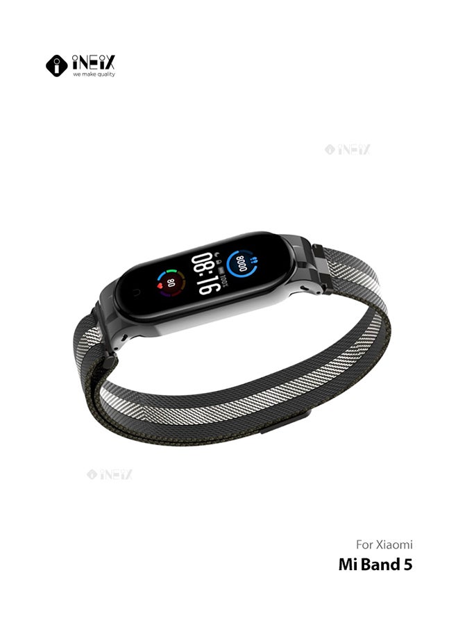Steel Magnetic Replacement Strap For Mi Band 5 - Image 3