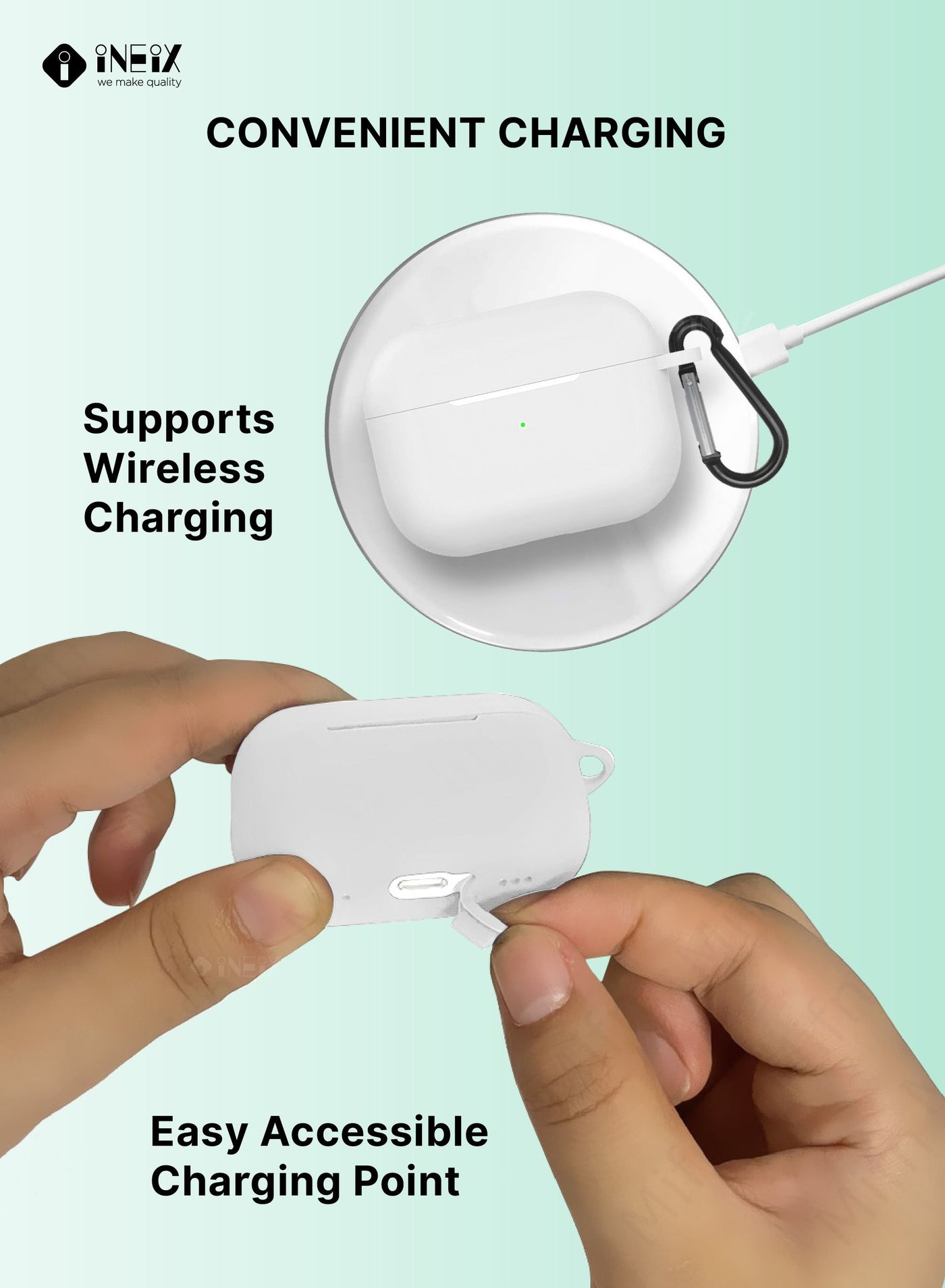 Soft Silicone Protective Case Cover for Apple AirPods Pro (2nd generation) 2022 - Image 3