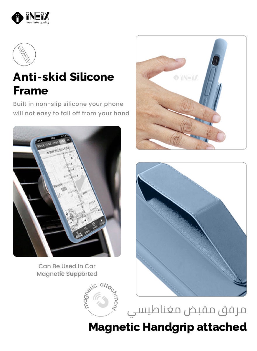 3 in 1 Magnetic Hand Grip Holder Case For Huawei P50 Pro - Image 4