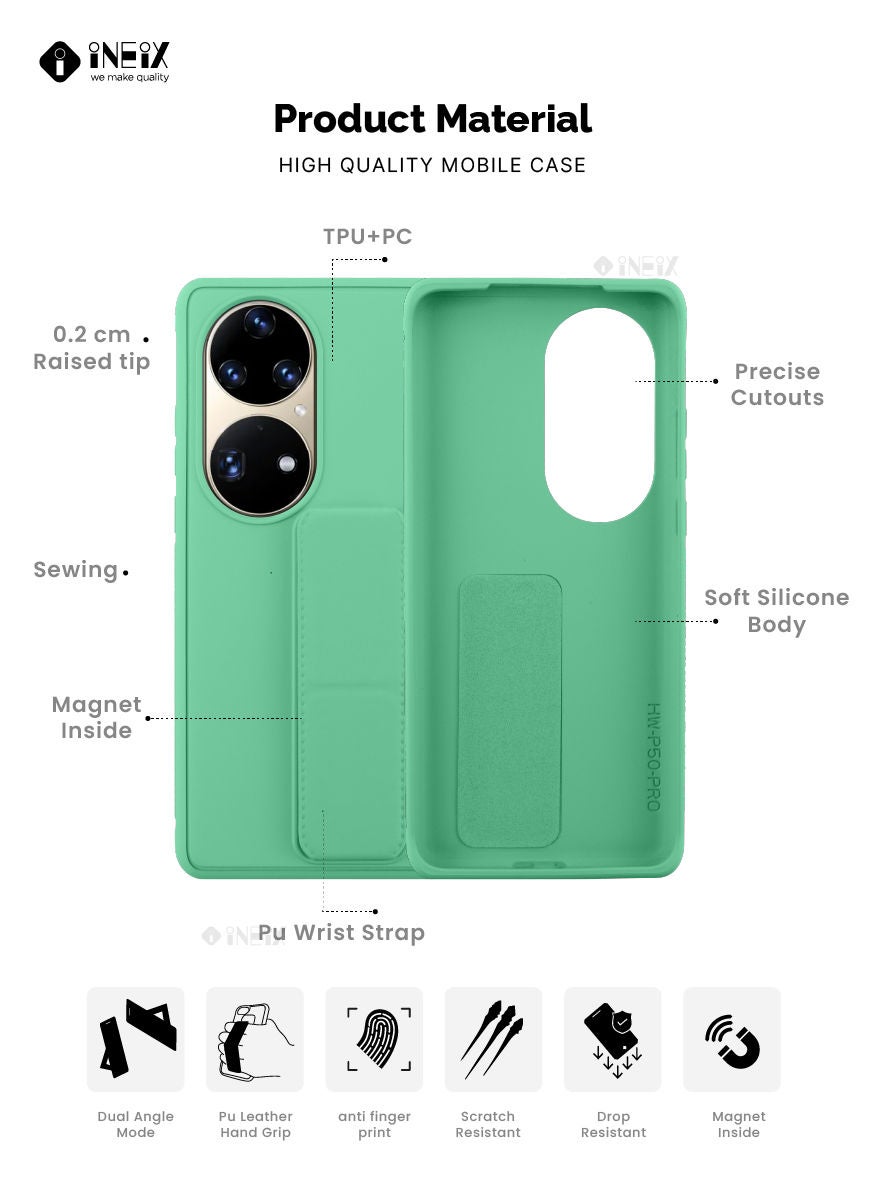 3 in 1 Magnetic Hand Grip Holder Case For Huawei P50 Pro - Image 2
