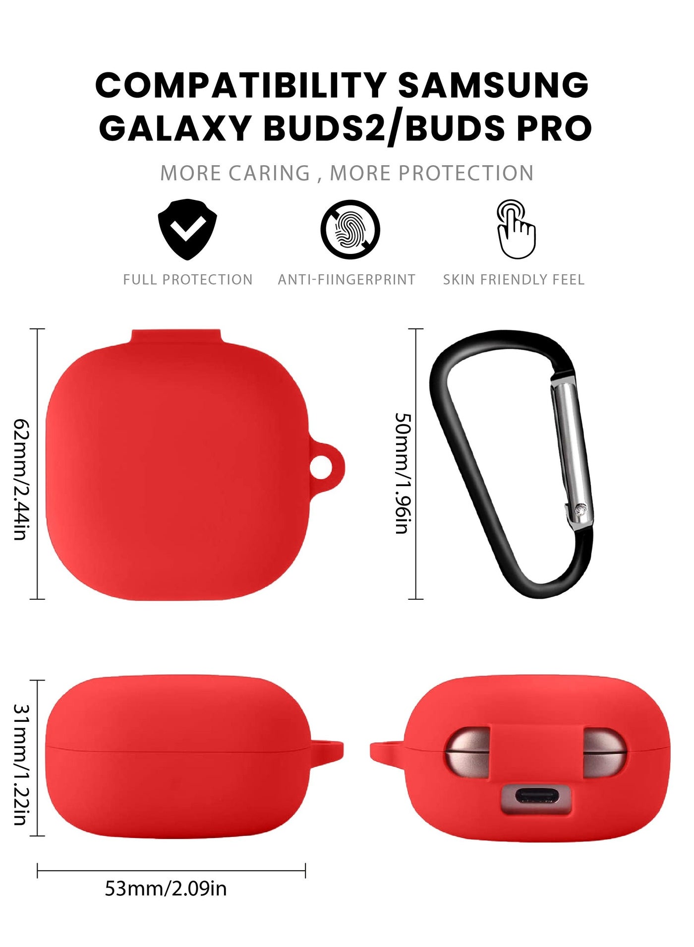Soft Silicone Case Cover For Samsung Galaxy Buds ProBuds 2 - Image 4