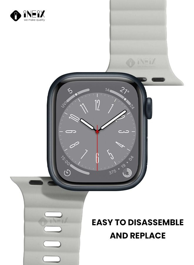 Soft Silicon Ocean Band for Apple watch 42,44,45,49mm - Image 3