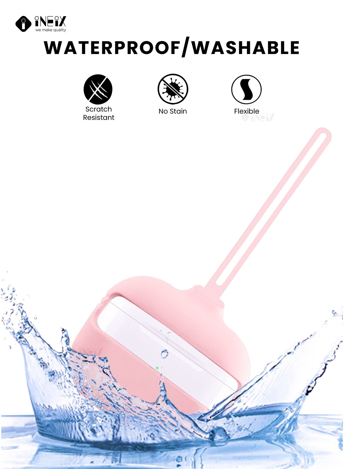 3-Piece Soft Silicone Case Cover For Apple AirPods Pro - Image 2