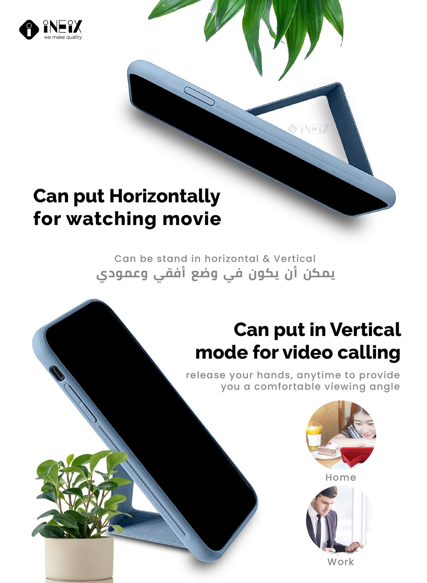 3-in-1 Magnetic Wrist Strap Hand Grip with Stand Case Cover for Honor 70 - Image 3