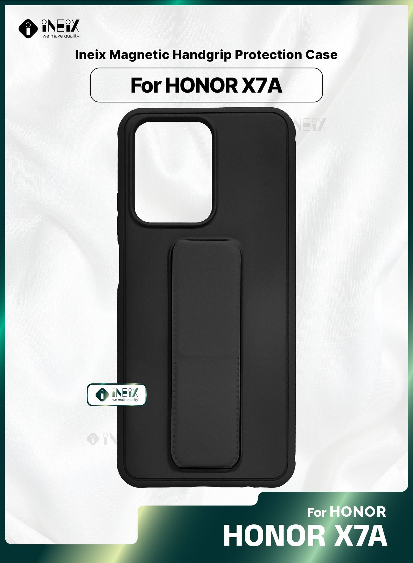 3-in-1 Magnetic Wrist Strap Hand Grip with Stand Case Cover for Honor X7a