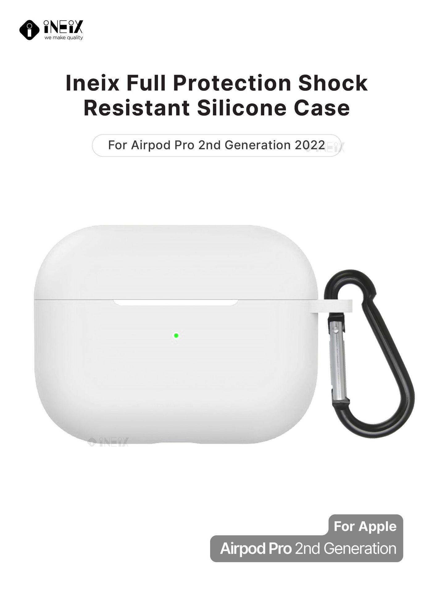 Soft Silicone Protective Case Cover for Apple AirPods Pro (2nd generation) 2022