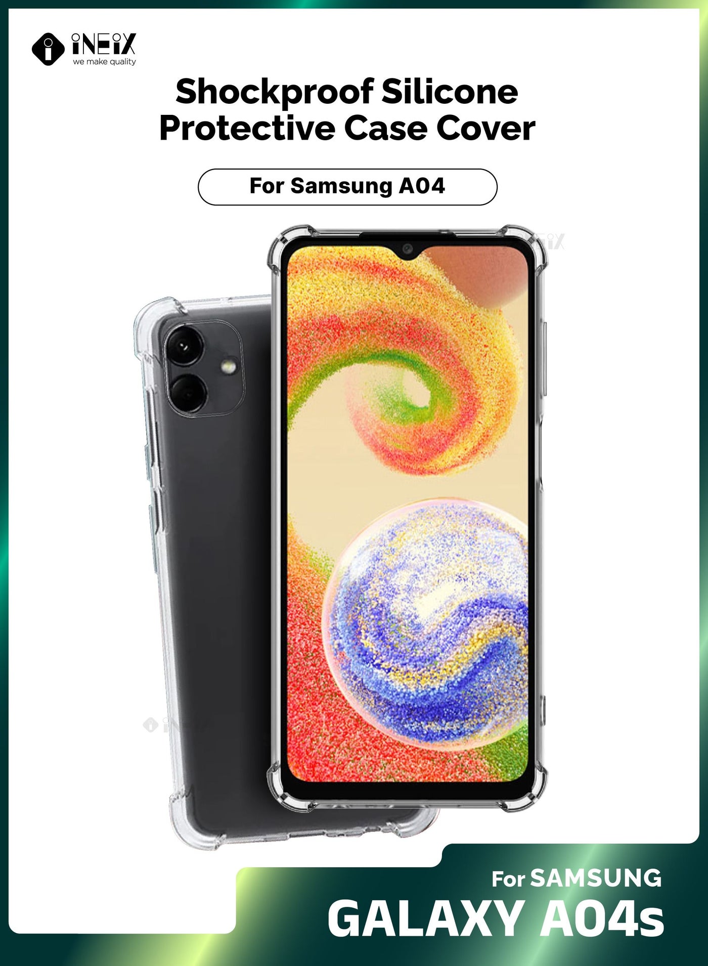 Shockproof Silicone Protective Case Cover For Samsung Galaxy A04