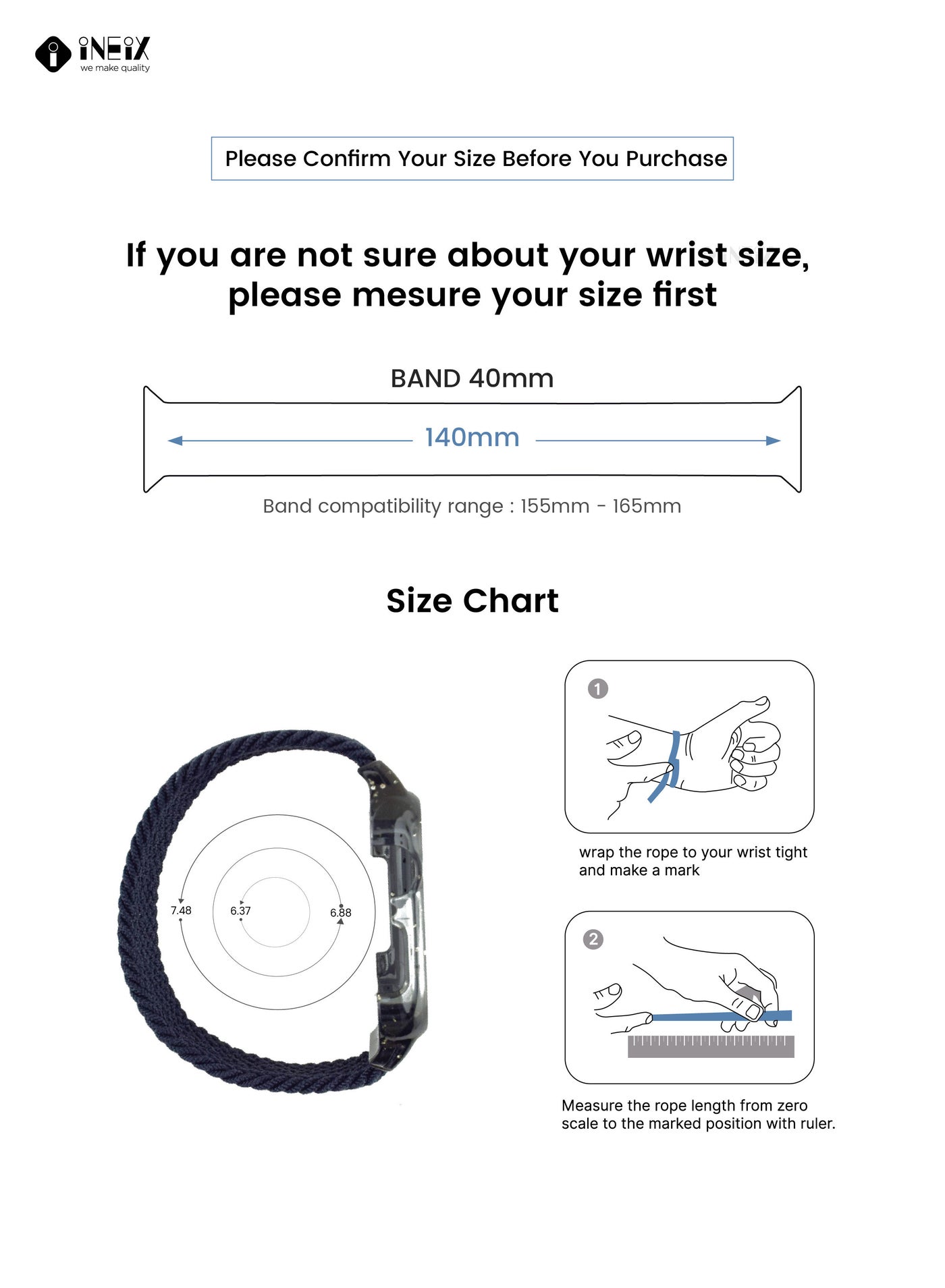 Nylon Braided Solo Loop Replacement Strap With Glittering Case For Apple Watch 40 mm (140 mm Strap Length) - Image 2