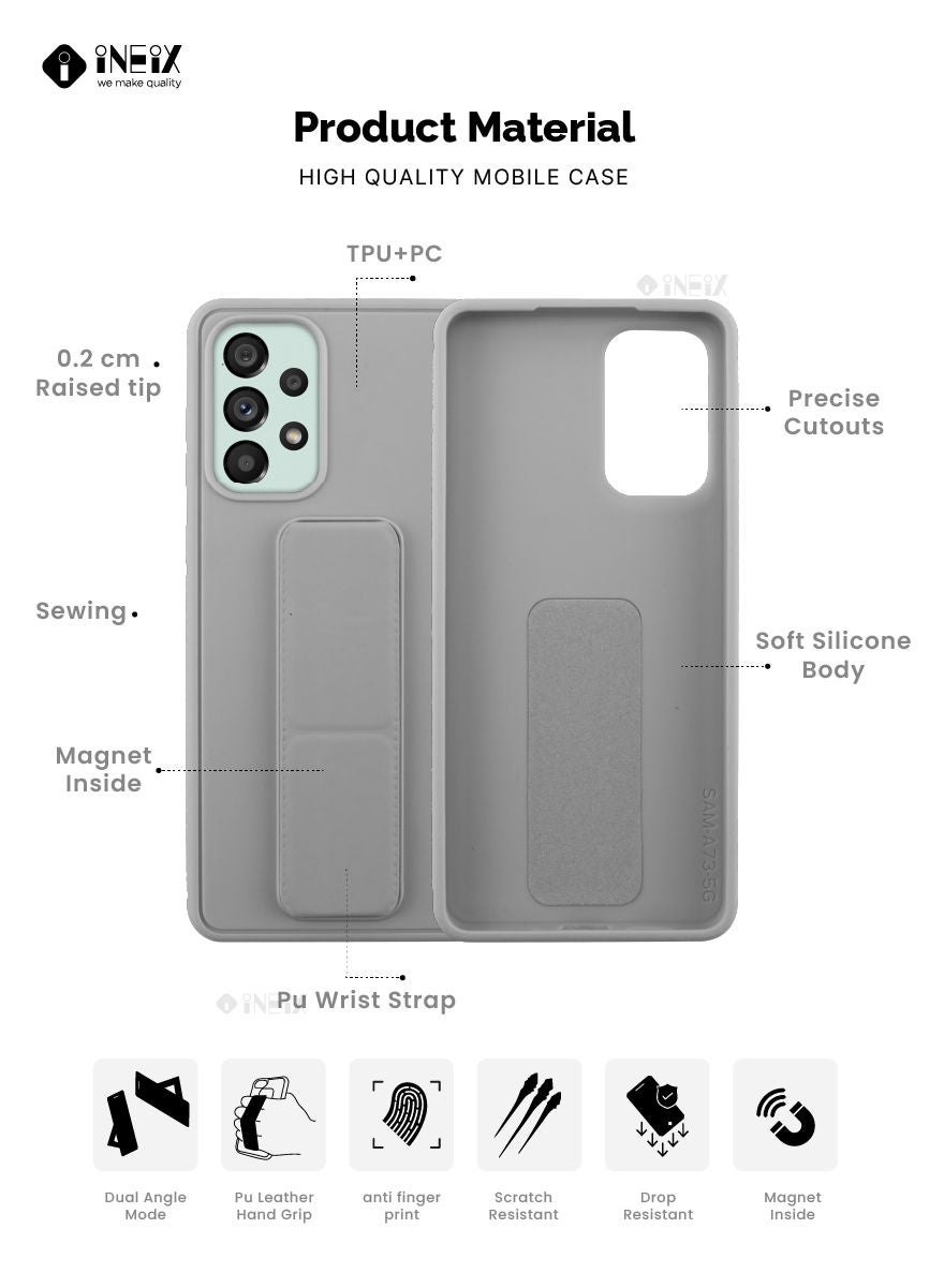 3 in 1 Magnetic Hand Grip Holder Case For Samsung Galaxy A73 5G - Image 2