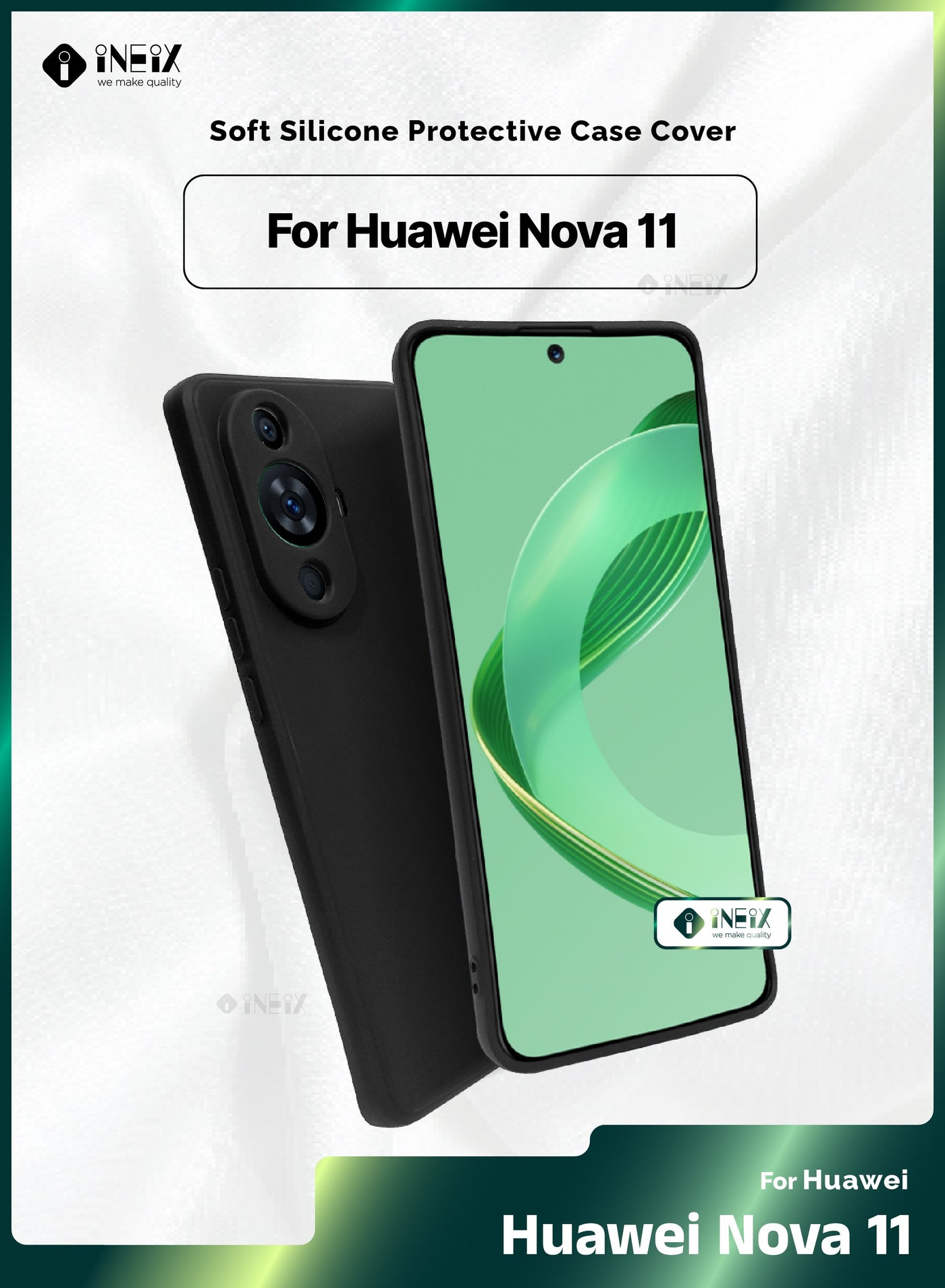 Soft Silicone Protective Case Cover For Huawei Nova 11