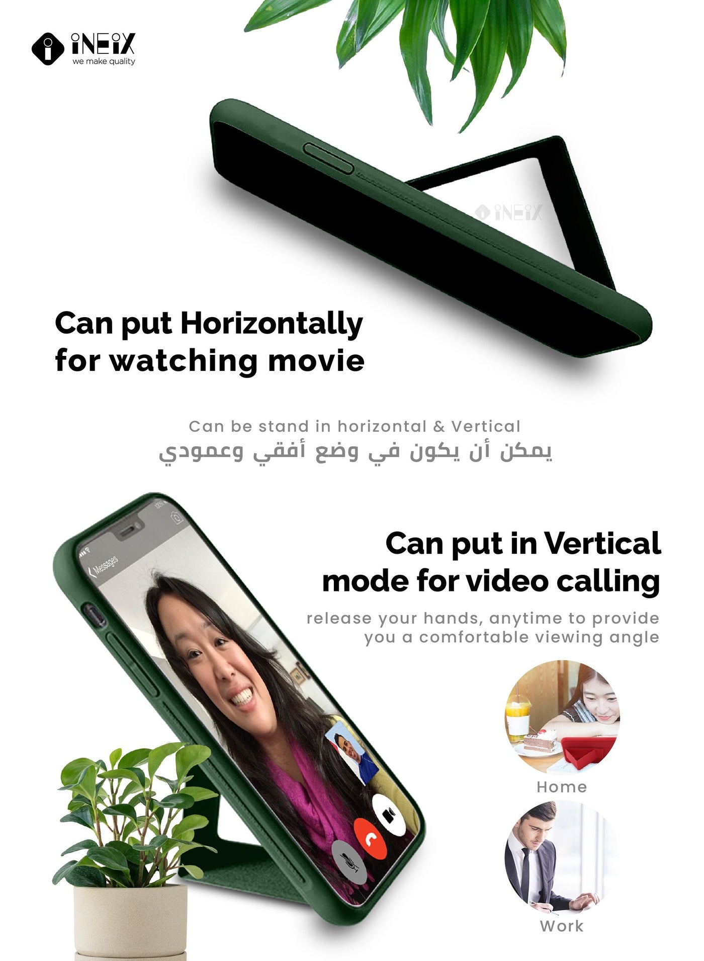 3-in-1 Magnetic Wrist Strap Hand Grip Stand Cover for Huawei Nova 11 - Image 3