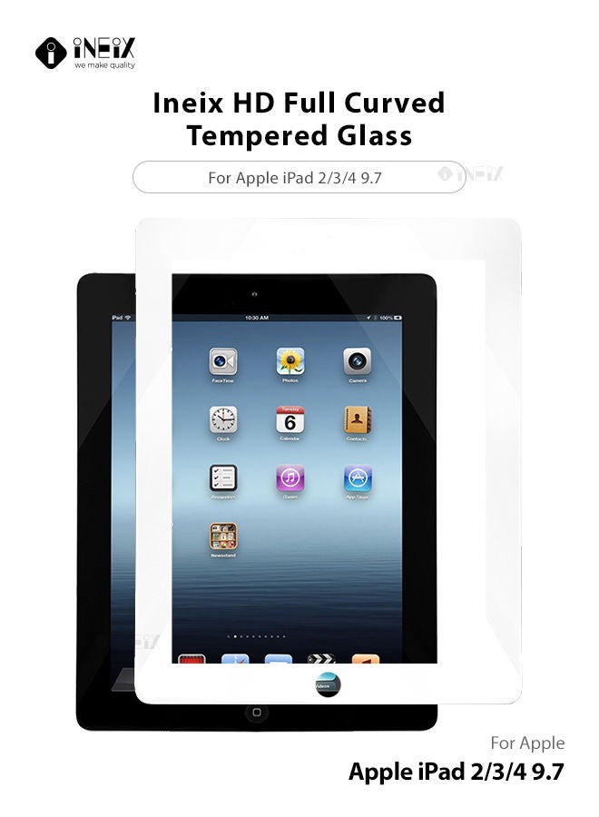 Full Screen Edge to Edge Screen Protector For Apple iPad 234 9.7