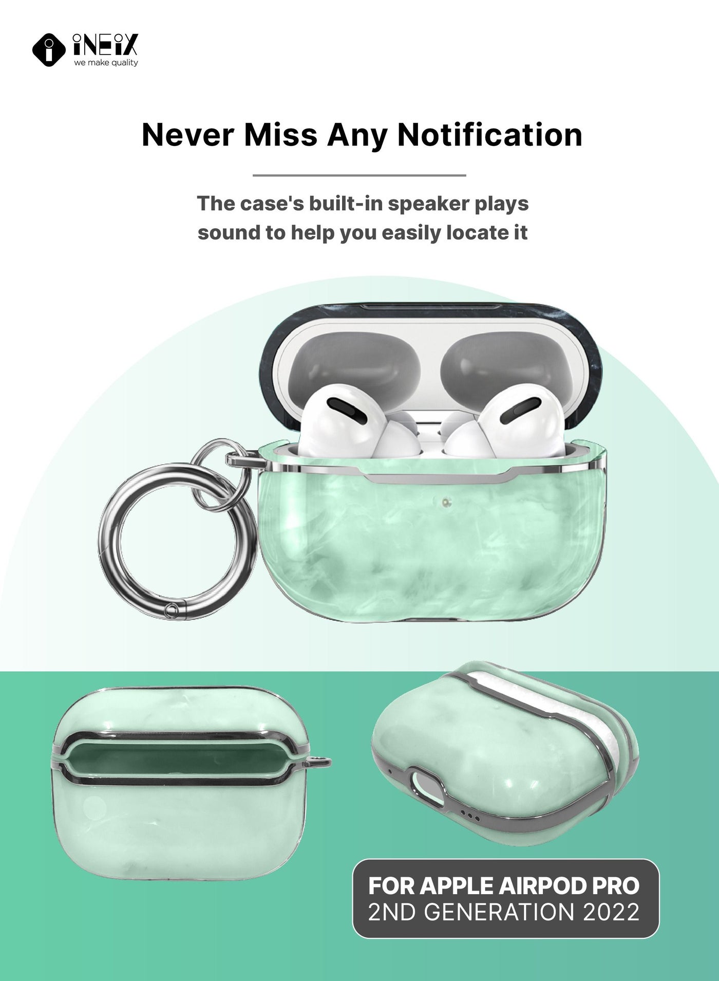 Luxury Glossy Design Shockproof Case for Apple Airpod Pro 2-2022 - Image 2