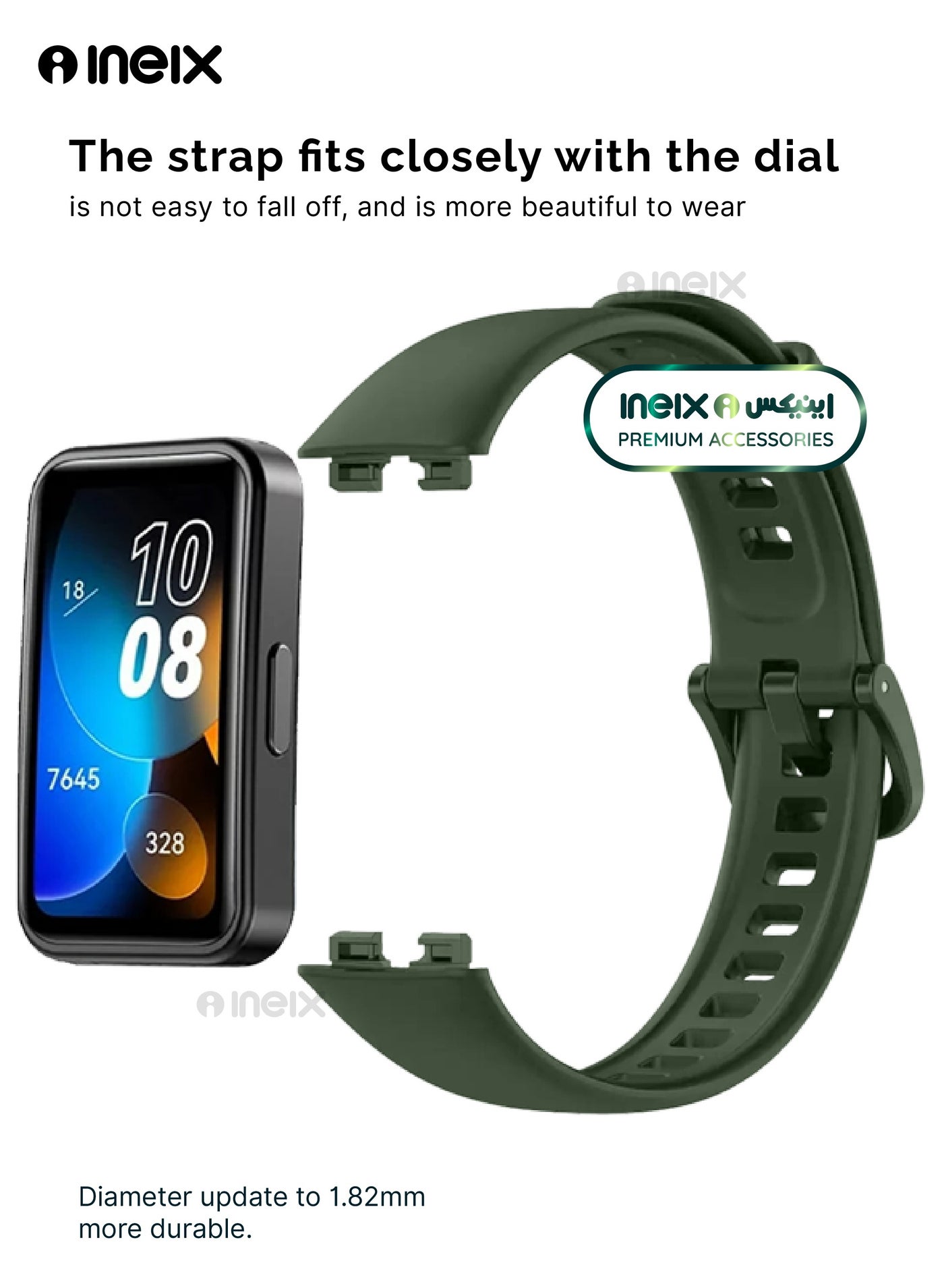 Soft Silicone Replacement Strap For Huawei Band 8 - Image 4